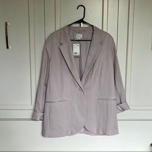 Oversized light lavender/grey blazer